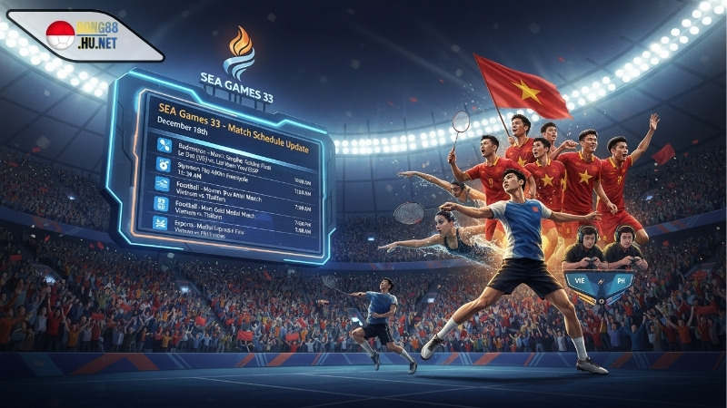 Cập nhật lịch thi đấu SEA Games 33 ngày 18/12: Theo dõi hành trình săn vàng của đoàn Việt Nam 1 cap-nhat-lich-thi-dau-sea-games-33-ngay-18-12-theo-doi-hanh-trinh-san-vang-cua-doan-viet-nam