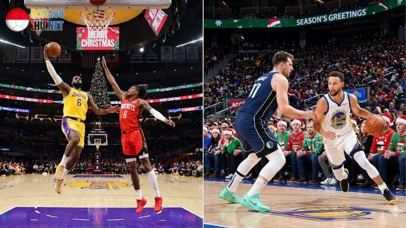 NBA Christmas Day: Đại chiến Lakers vs Rockets và Mavericks vs Warriors hâm nóng không khí lễ hội 6 nba-christmas-day-dai-chien-lakers-vs-rockets-va-mavericks-vs-warriors-ham-nong-khong-khi-le-hoi